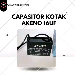 Kapasitor Pompa Air 16uf Kotak Kabel AKENO
