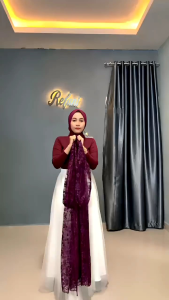 Azzura Outer Gamis Brokat Payet Kondangan Lebaran Terbaru Cardigan Dres brukat Kekinian HANYA OUTER MOTIF RANDOM