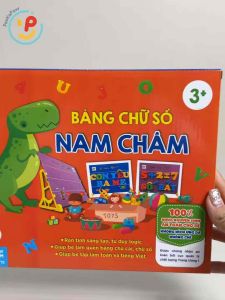 Bộ chữ số nam châm bé học toán và tiếng Việt hàng Việt Nam HT7711 PeeKaPaw Toys