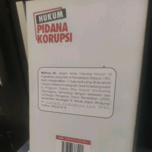 buku hukum pidana korupsi by Mahrus Ali