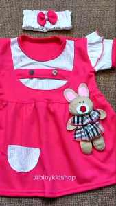 Dress Anak Bayi Perempuan 0 6 Bulan Baju Baby Lucu FREE Bandana Dress Baby Girl Murah