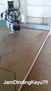 Kayu MDF bentuk HEXAGONAL ukuran +-20 cm tebal 5mm