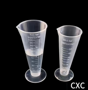 gelas ukur plastik 100 ml/gelas takar plastik 100 ml Shot Glasses Kerucut Plastik - Lazada