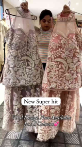 Trending & Stunning Heavy Sequence Embroidery Work Hulter Neck Plazo Salwar Suits (Pre-Order: 2/3 Weeks Delivery) NS-TVA110725
