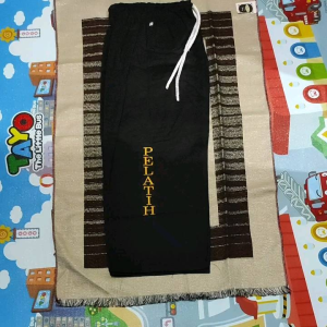 CELANA NAGATA BORDIR CELANA BORDIR KOMPRANG NAGATA CELANA KOMPRANG NAGATA BORDIR MOTIF PELATIH KUNING
