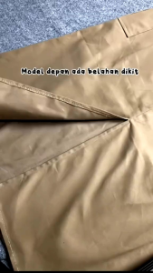 Rok Panjang Kargo Wanita Belah Twill Combed Premium Murah Berkualitas