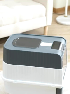 [SG]🚚 Litter Box Oversized Drawer Type Rechargeable Sterilization Deodorant Pet Fully Enclosed Cat Toilet p