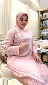 Set Baju Kurung Payet Valora Rok Songket / Set Baju Payet Tunik