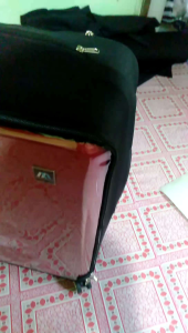 pelindung koper/sarung koper kombi bukaan depan belakang full kain