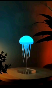 LED Fantasy Jellyfish Lamp Glowing Jellyfish Voice-controlled Mood Lamp Gift Portable Jellyfish Lamp for Decorative