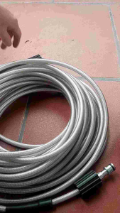 Dây rửa xe 10 15 20 30m Dây rửa xe áp lực cao ren 22mm kèm khớp đồng nối dây ( LOẠI 1)