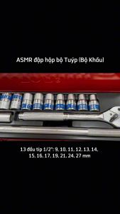 Bộ Tuýp (Bộ Khẩu) TOP 1/2" 17 Chi Tiết Cao Cấp – Dụng Cụ Chuyên Dụng Cho Thợ Cơ Khí & Gara