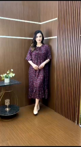 DASTER RAYON///DRESS PENDEK//PAULA DRESS//DRESS MOTIF