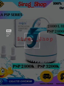 AMARA PSP 2400K 3200K NEW Pompa Air Celup Akuarium Aquascape Kolam Ikan 2400-3200L/H