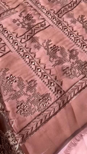 {JUAL KAIN BRUKAT} TILE ORGANZA BORDIR GRADASI | TILE GRADASI BORDIR | HARGA PER 05 METER