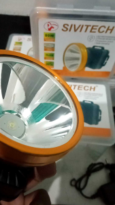 Senter Kepala LED 80Watt Super Terang Cahaya Putih Sivitech