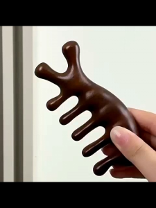 Sisir Rambut Kayu Multifungsi Untuk Perawatan Pijat Kepala Leher Dahi Hidung 7 Comb Sisir Kayu