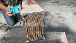 ชั้นแขวนผนัง แนวลอฟท์ โครงสร้างเหล็ก ท๊อปไม้แท้