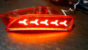 Lampu LED Bumper Belakang All New Avanza Xenia 2012-2023: Panah Running & Reflektor Avanza Lamborghini