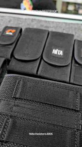 ซองNITA ใส่แม็กกาซีนไม่เกิน17นัด ไฟฉาย มีด วัสดุผ้าCordura แบบฝาปิด ร้อยเข็มขัดได้ ผ้าทนสุดๆ คุ้มๆ🔥