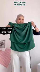 jilbab + rompi sporty jumbo XL premium