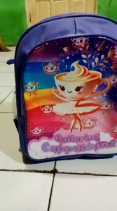 TAS ANOMALI BALLERINA CAPUCHINA TAS KUROMI/TAS LABUBU/TAS CAPYBARA/TAS RANSEL ANAK SEKOLAH PEREMPUAN