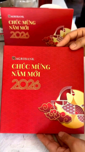 Lich Để Bàn. Lịch Bàn Ngân Hàng Agribank 2026 Có Lịch Âm Và Ghi Chú.