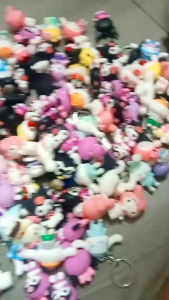 อะนิเมะ sanrio อะนิเมะรูป พวงกุญแจ Hello kitty kawaii Action figures collection เครื่องประดับกระเป๋าเด็ก สำหรับของขวัญเด็กผู้หญิง