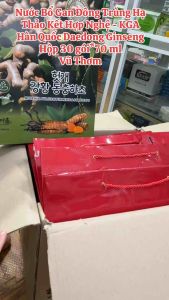 Nước Bổ Gan Đông Trùng Hạ Thảo Kết Hợp Nghệ Vàng KGA Hovenia Dulcis & Turmeric & Cordyceps (30 gói)