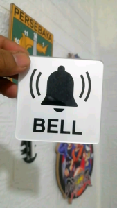 SIGN BOARD Tulisan Bell Dari Bahan Akrilik Indor Atau Outdor Hiasan