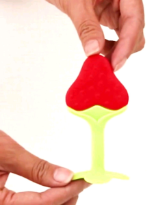 Teether Bayi Bentuk Buah Beraneka Warna Bahan Empuk & Aman