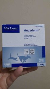 Virbac Megaderm 4ml/8ml Essential Fatty Acid (EFA) supplement for dogs and cats sold per piece