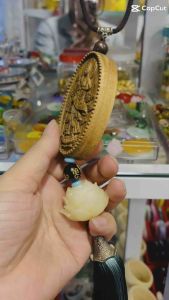 Dây treo xe Phật Bà Quan Âm Trầm hương cao cấp trang trí xe Ô tô nội thất