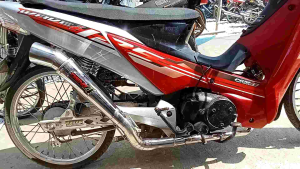 WAVE 125 I DAENG OPEN PIPE HIGH MOUNT 51 MM WITH SILENCER