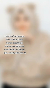 Jaket Sherpa Crop Wanita Terbaru 2023