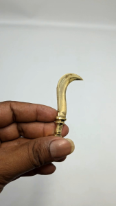 Brass Karupasamy Aruval | Karupasamy Aruval for Pooja | 3.5 Inches Brass Aruval | Ayya Aruval Brass