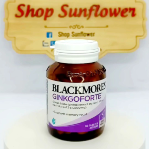 Bổ não Blackmores Ginkgo Forte 80 viên giúp hỗ trợ tuần hoàn não và tăng cường trí nhớ