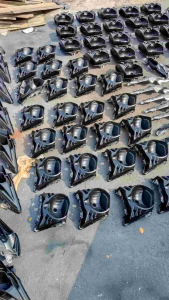 black housing lampu depan vario 125 fi custom reflektor hitam mica bening