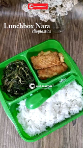 Clio lunch box nara kotak makan sekat 3