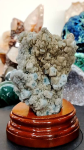 Natural Collection Cubic Fluorite With Sugar Citrine Crystal Druzy Ornament #Collection