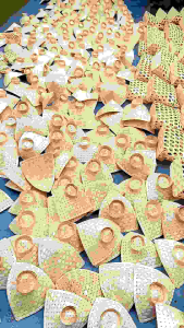 Packet Isi 20Pc Piring Pincuk Anyaman Bambu: Piring Bambu Pecel Nasi Liwet Serbaguna