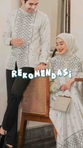Couple Sarimbit Keluarga Pasangan Gamis Koko Silk Premium Lengan Panjang Elegan