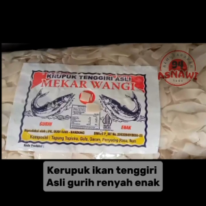 1kg Kerupuk ikan tenggiri asli mentah kiloan paling murah gurih dan lezat