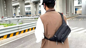 tas waistbag pria waterproof tas selempang pria tebal premium WB 115