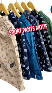 CELANA PENDEK SANTAI PRIA & WANITA KATUN FIT MOTIF ALL SIZE TO ( MLXL ) CELANA HAWAI SHORT PANTS CASUAL