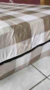 SARUNG KASUR RESLETING MOTIF EMILY KHAKI NO.1 NO.2 NO.3 NO.4