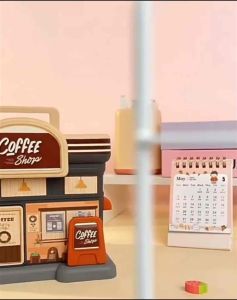 Convenience Store Piggy Bank | Coffee Shop Piggy Bank | Celengan Anak Bentuk Rumah | Cute Piggy Bank | Celengan Mainan Pintar Jumbo Anak | Kotak Penyimpanan Koin