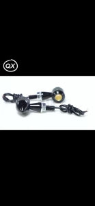 รถจักรยานยนต ์ led ไฟเลี ้ ยว mini Bullet Moto Amber กระพริบไฟแสดงสถานะ led สัญญาณสําหรับ cafe racer สําหรับ Honda 12V