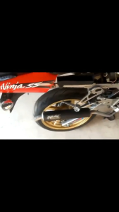KNALPOT ORIGINAL NHK NINJA 2 TAK NINJA 150 R NINJA 150 RR 150 SS FULSTAINLESDOFF CHAMBER 40 cm