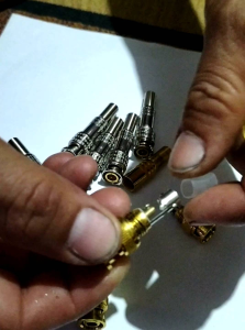 5pcs. BNC Connector with Spring  Screw Type Solderless Titanium and Gold coated adapter